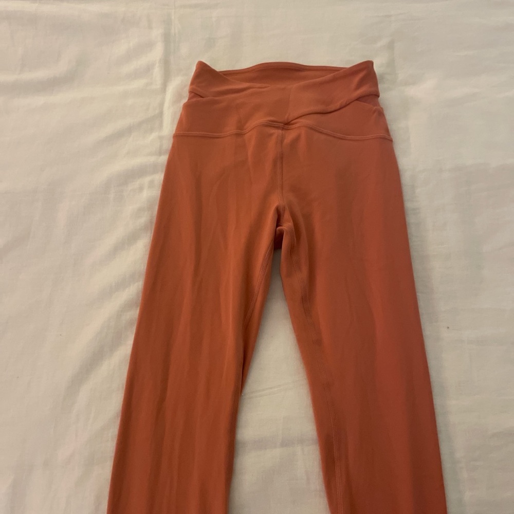 Lululemon orange size 2 crossover leggings